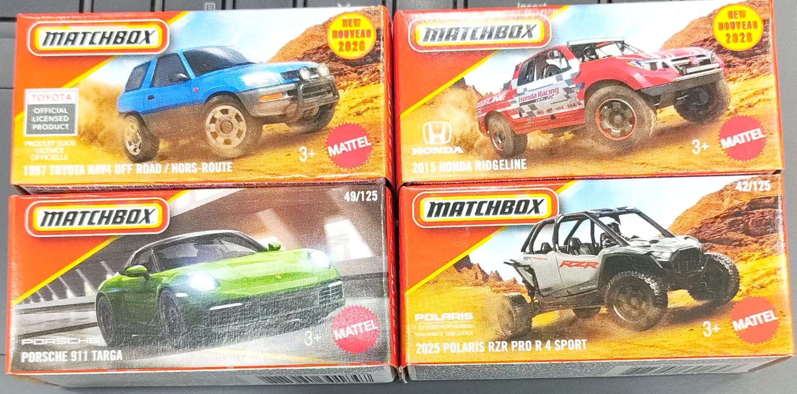 Matchbox Mainline - Combo Pack of 4 Cars - DNK70-1