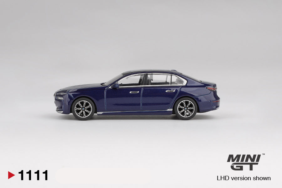 MINI GT 1111 - BMW I7 XDRIVE60 TANZANITE BLUE METALLIC