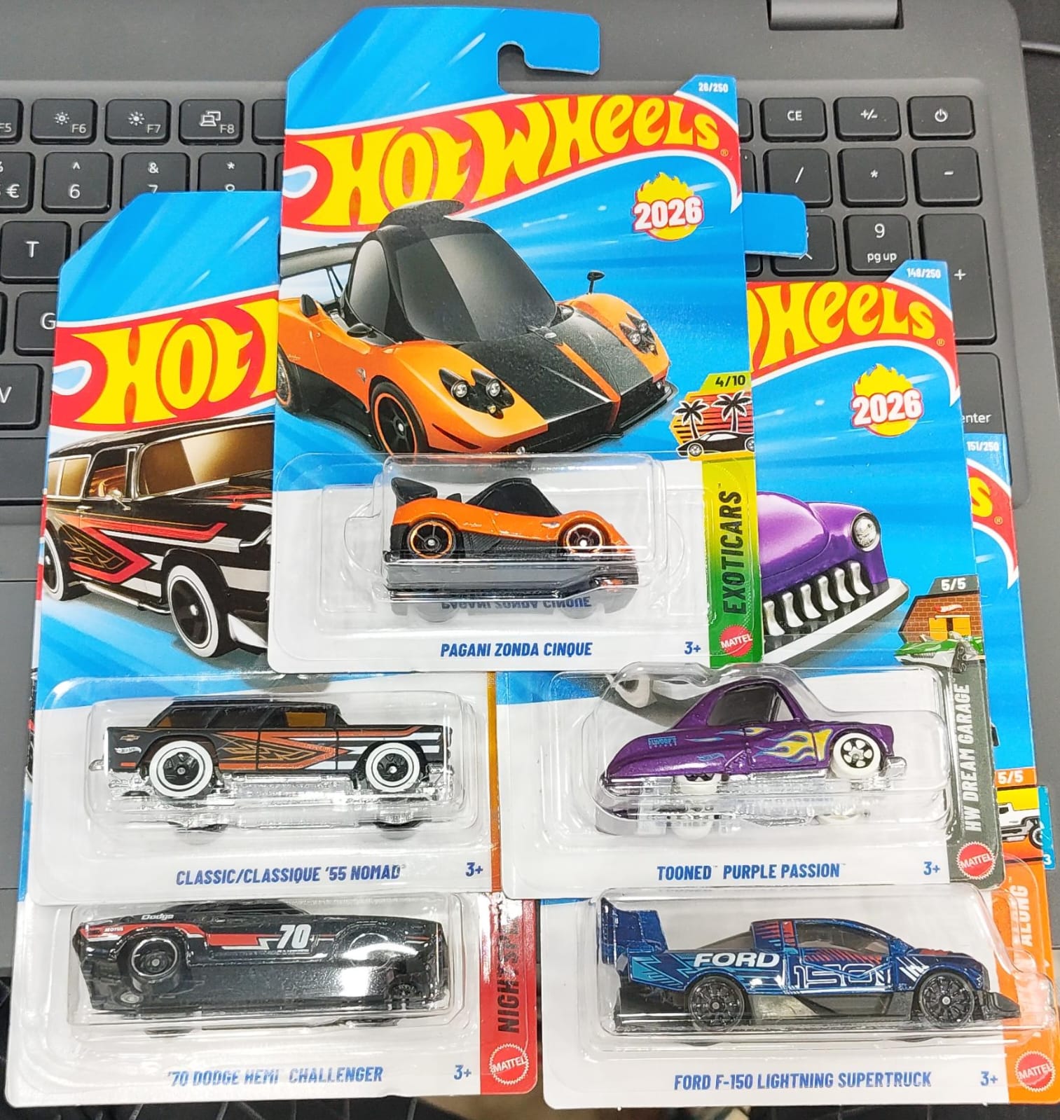 Hot Wheels Mainline - Combo Pack of 5 Cars - Long Card - H Case 2026 - 01