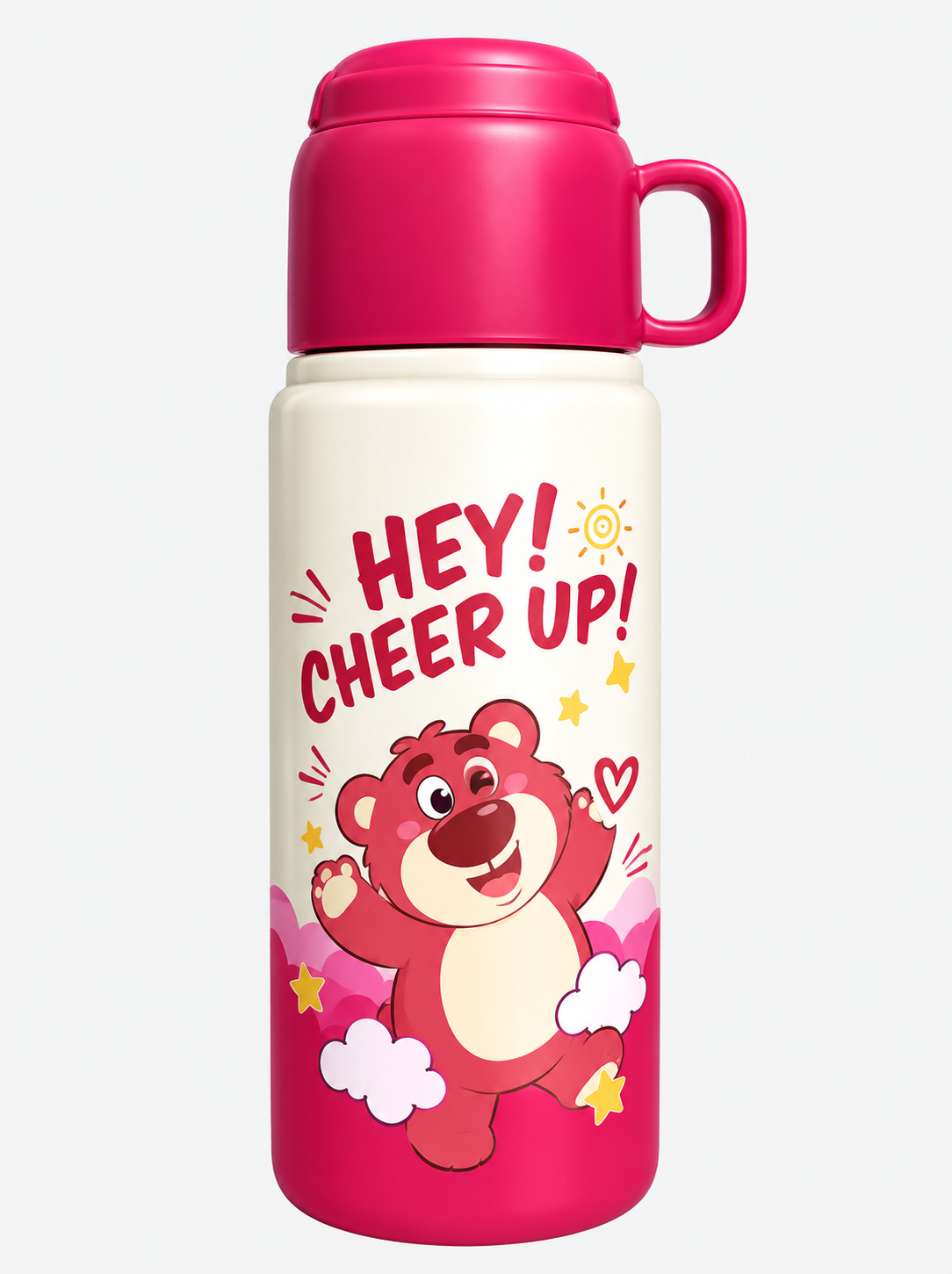 Cute Cartoon Water Bottle for Kids with Handle & Screw Lid – Reusable Kids Drinking Bottle | Assorted