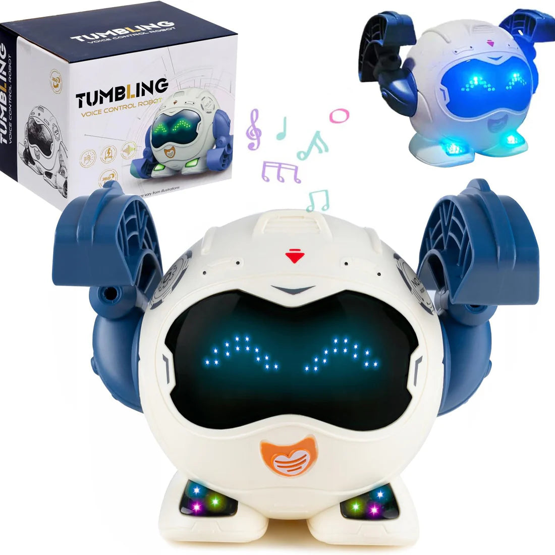 Tumbling Robot | Multicolor | Electronic Toys | Robot toy for Kids | Voice Control Robot