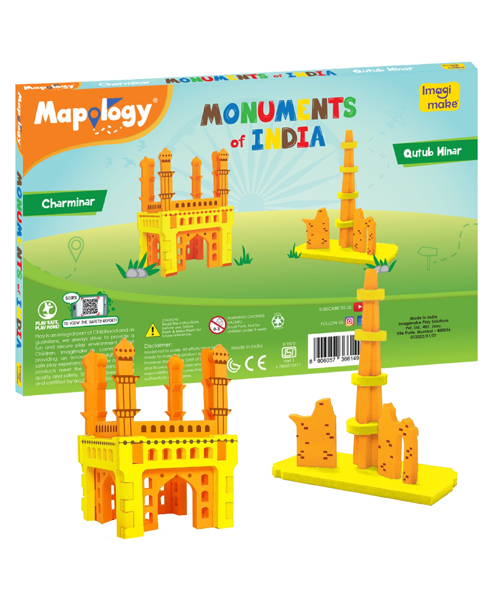 ImagiMake Mapology Monuments of India - Color may Vary
