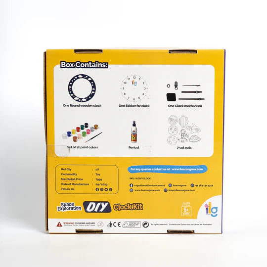 ilearnngrow DIY Clock - Multicolor