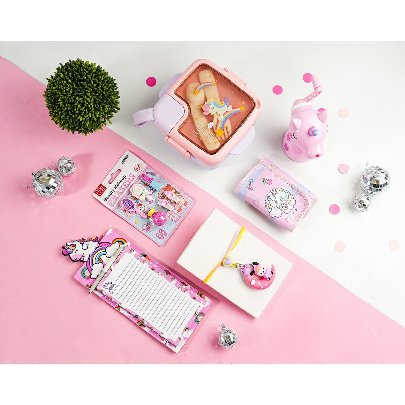 ilearnngrow Pink Bag Unicorn Hamper - Multicolor