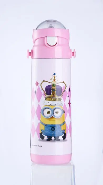 Minions Themed Insulated Flask Water Bottles For Kids - Multicolor