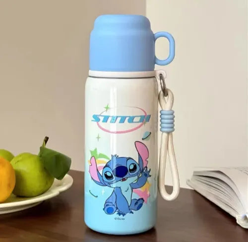 Cute Cartoon Water Bottle for Kids with Handle & Screw Lid – Reusable Kids Drinking Bottle | Assorted