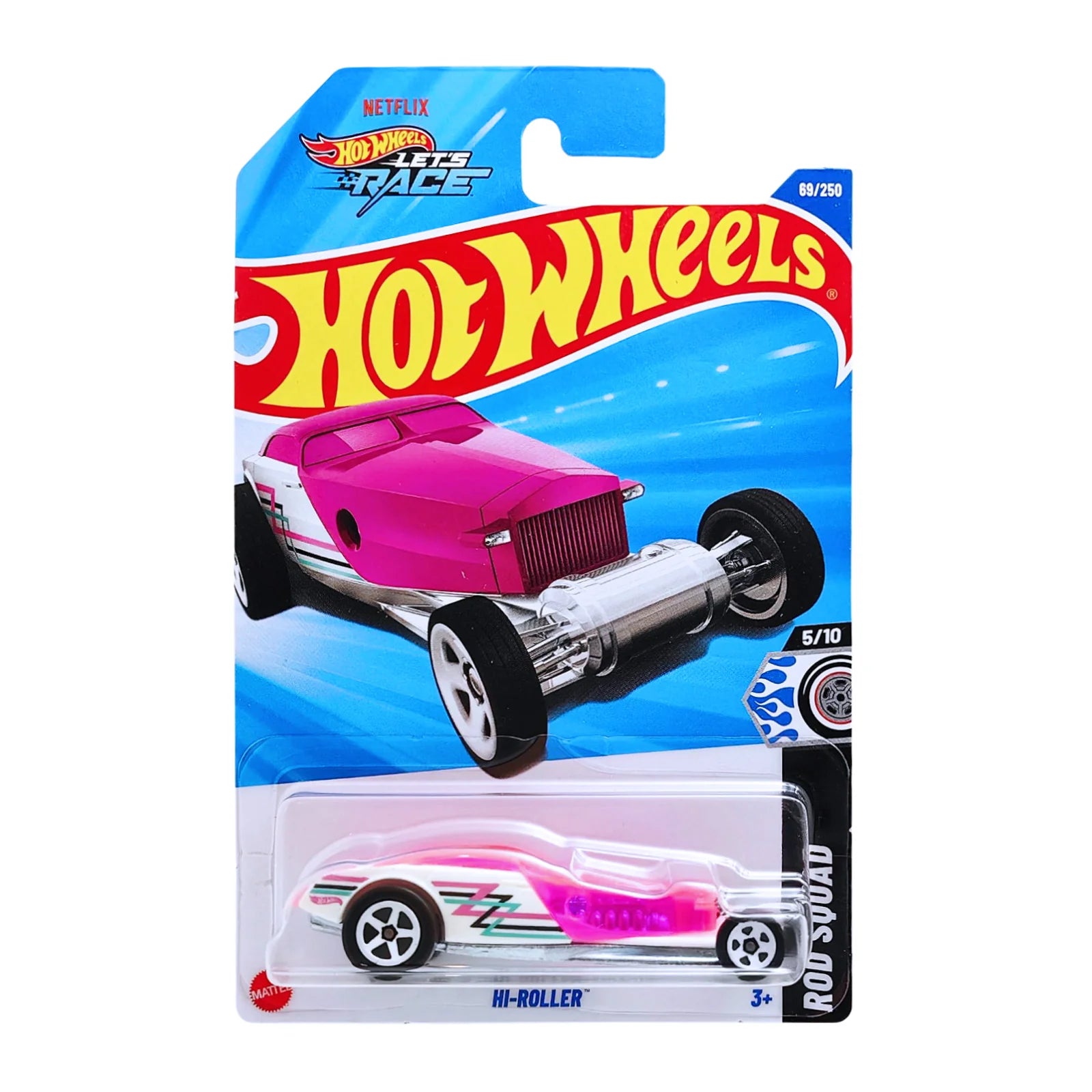 Hot Wheels Mainline - J Case - Hi-Roller - HW Rod Squad- Long Card