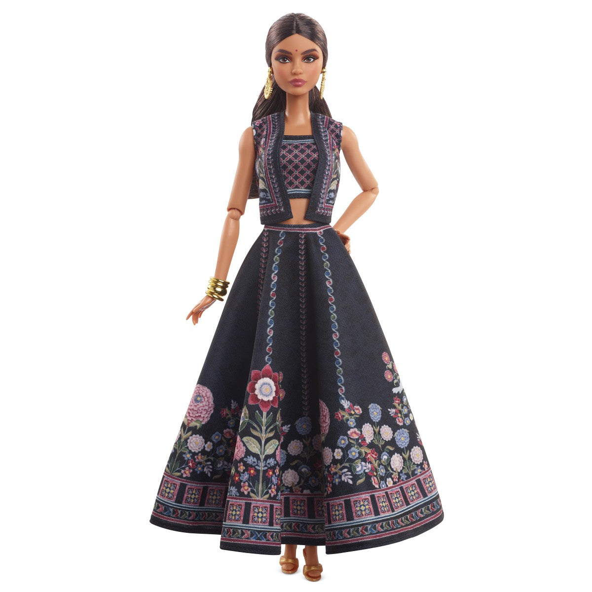 Barbie Diwali Barbie Doll by Anita Dongre Wearing Festival of Lights Look, Holiday Collectible with Doll Stand & Certificate of Authenticity