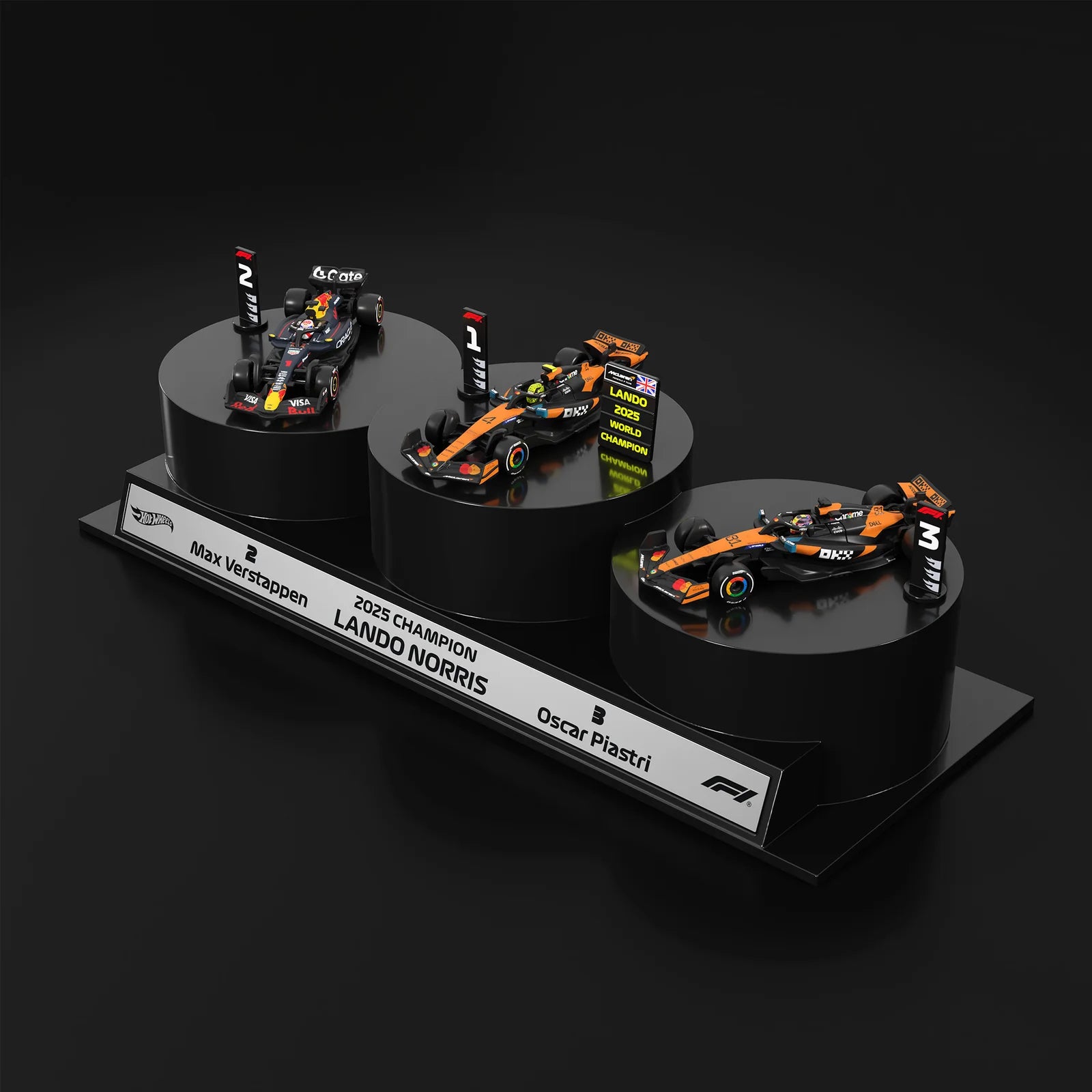 Hot Wheels Imported Premium - 2025 Formula 1 Podium Set
