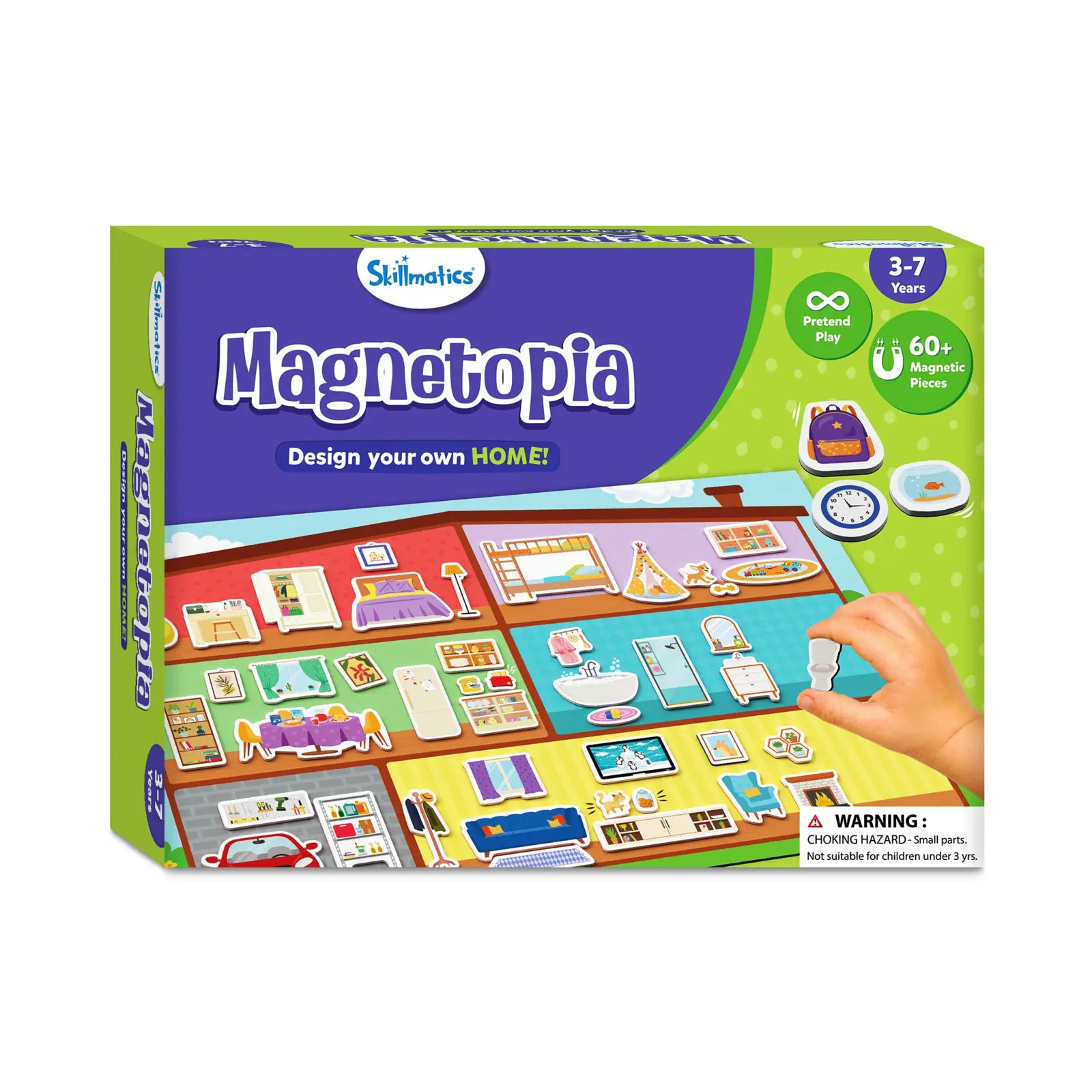 Magnetopia - Design Your Own Home | Interactive Pretend Play Set | Multicolor