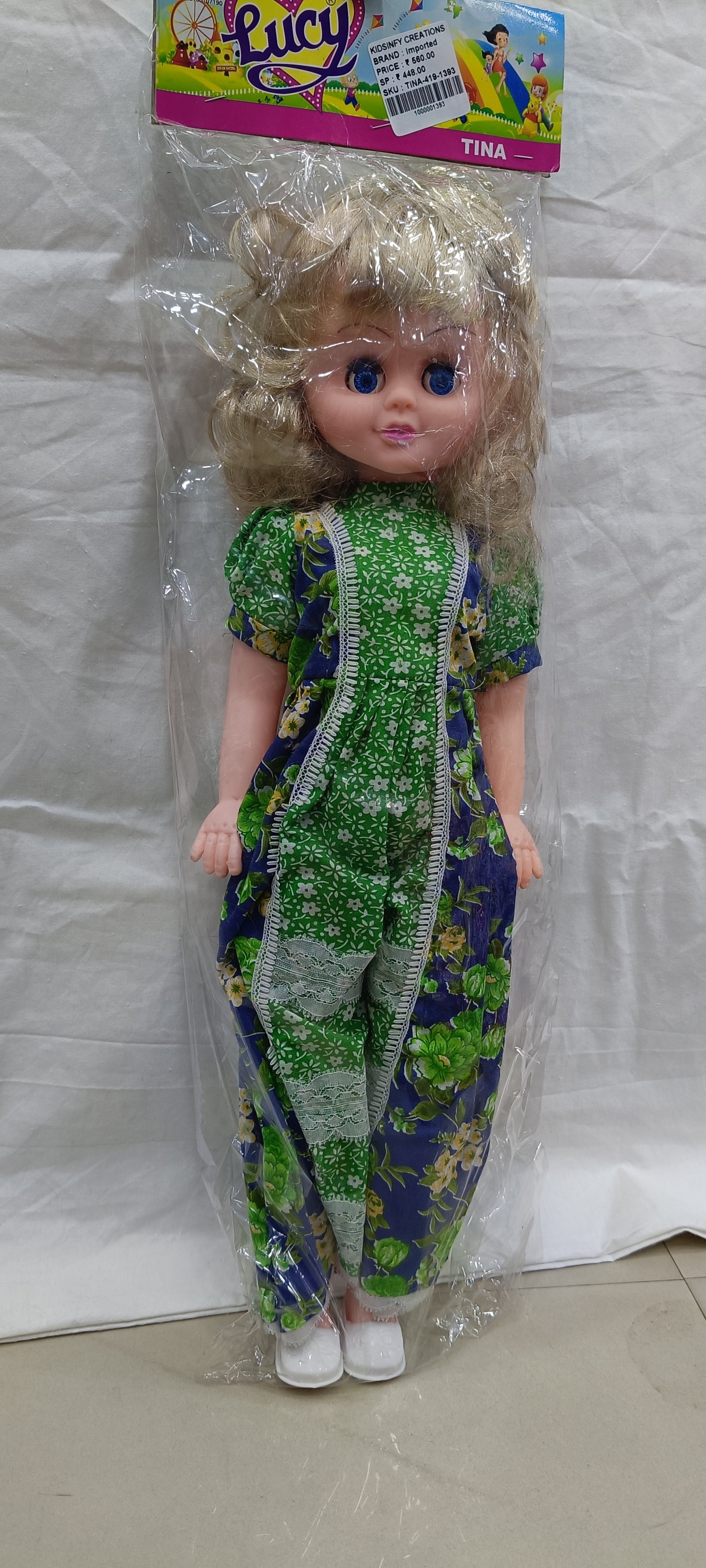 Lucy Tina Girl Doll for Kids - Multicolour
