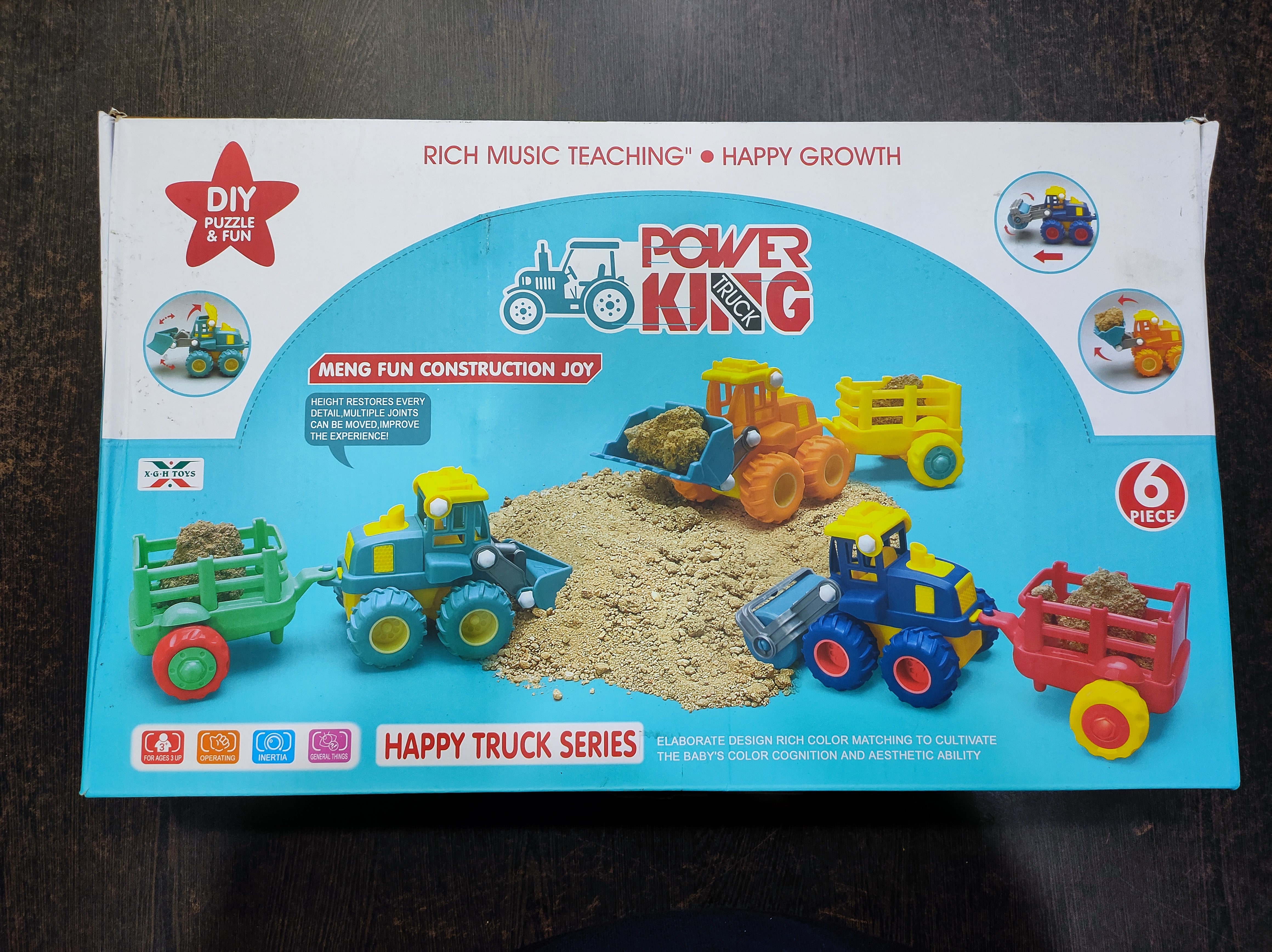 Toyz Friction Powered Toys for Kids Unbreakable Construction Vehicle Multicolor