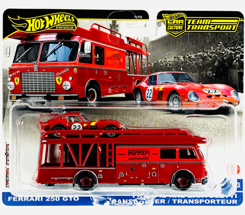 Hot Wheels Premium Team Transport: Ferrari 250 GTO & Fiat 642 RN2 Bartoletti Transporter (#83)