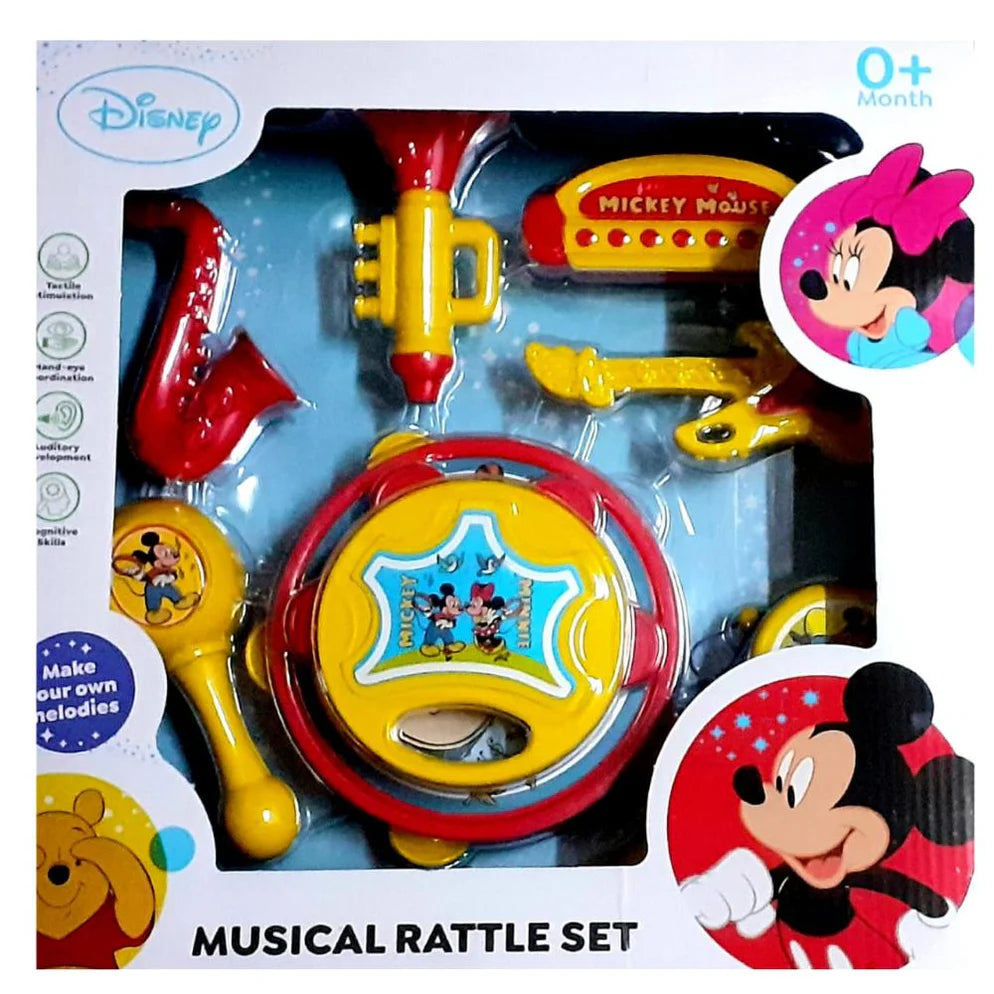 Itoys Musical Rattle Set for New Born Babies - Micky and MInnie