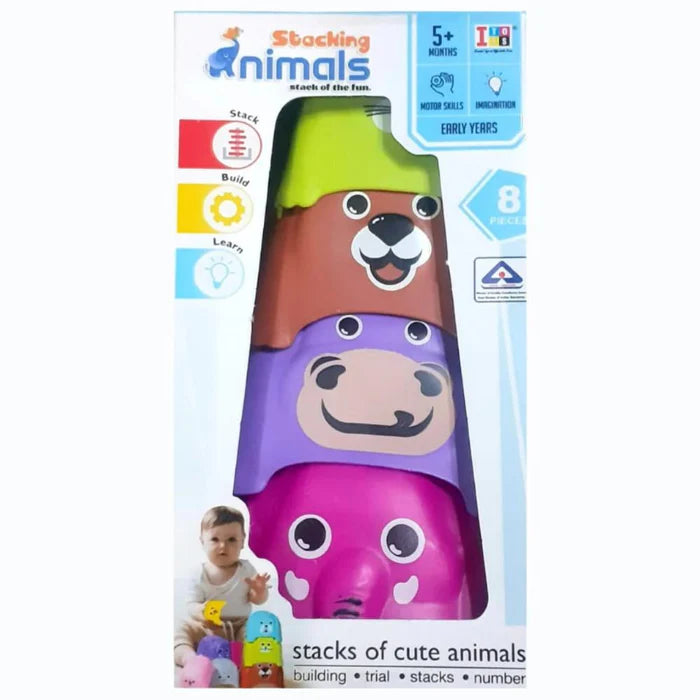 Itoys Stacking Animals Stacking Cups - Multicolored
