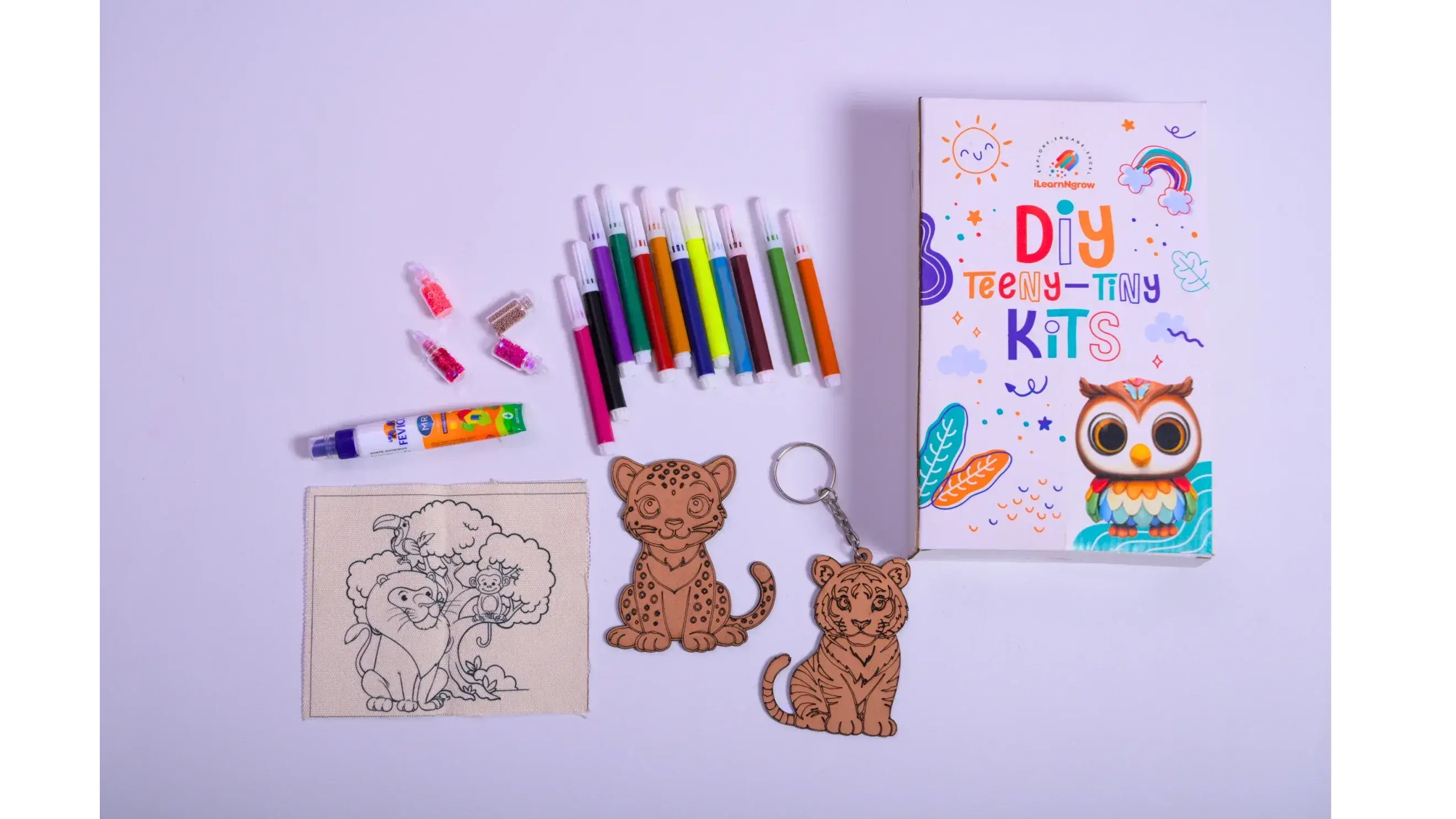 Beginner friendly animal painting kit for kids DIY creative craft activity set