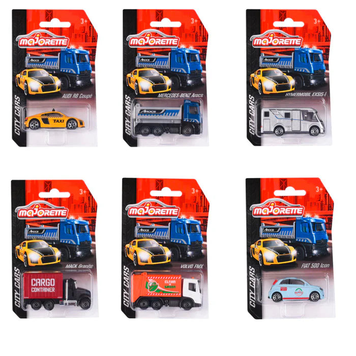 Majorette - City Cars - Pack of 6 Cars