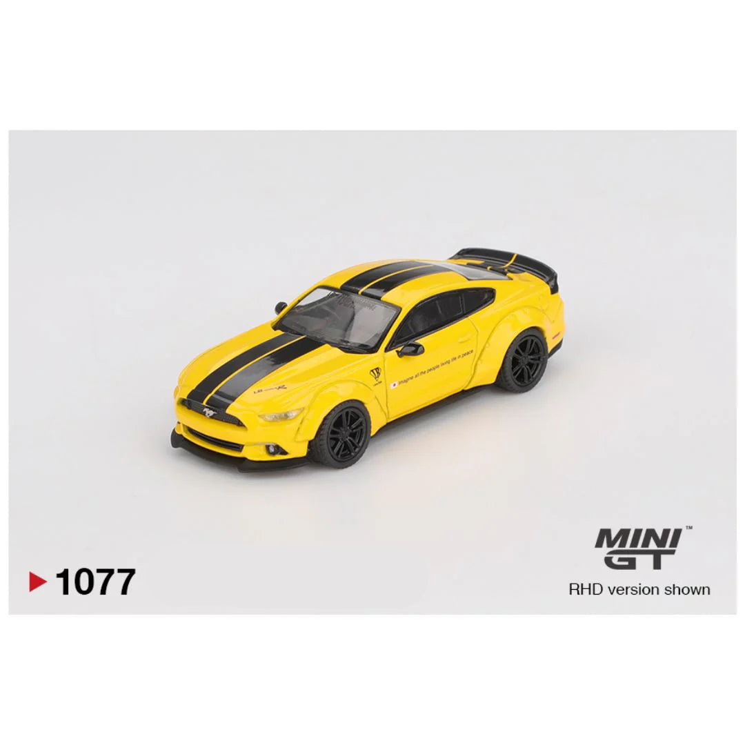 Mini GT #1077: LB-WORKS FORD MUSTANG Triple Yellow