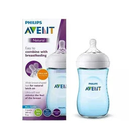 Philips Avent (1M+) Natural Response 3.0 Blue Feeding Bottle | SCF035/10 | 260ml 9oz