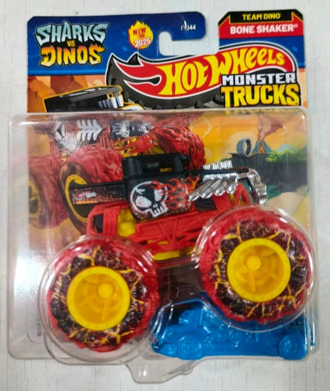Hot Wheels Shark vs Dinos - Team Dino Bone Shaker - Monster Trucks - FYJ44-95CL
