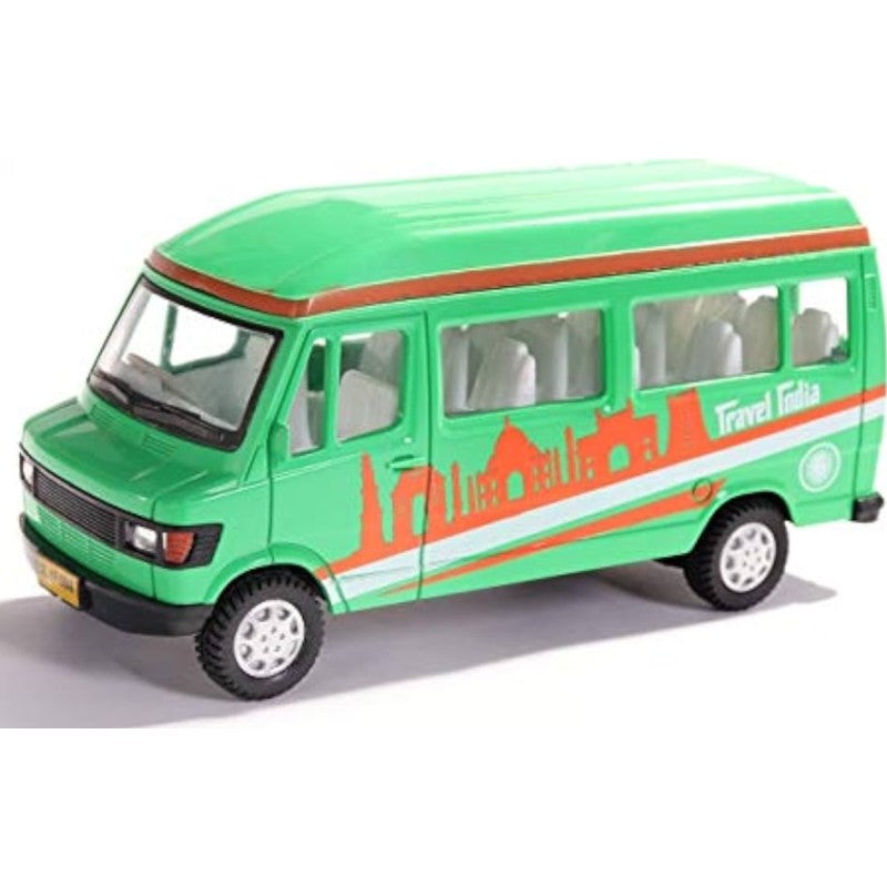 Centy Pull Back Action Travel India Bus - Multicolor