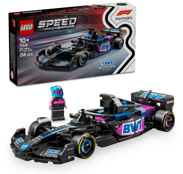 LEGO Speed Champions BWT Alpine F1 Team A524 Race Car Toy Vehicle 77248, 10Y+