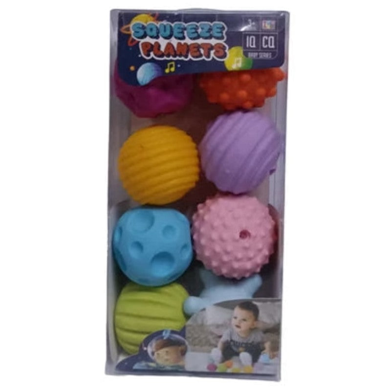 Itoys - Squeeze Planets Design Bath Toys - Multicolor