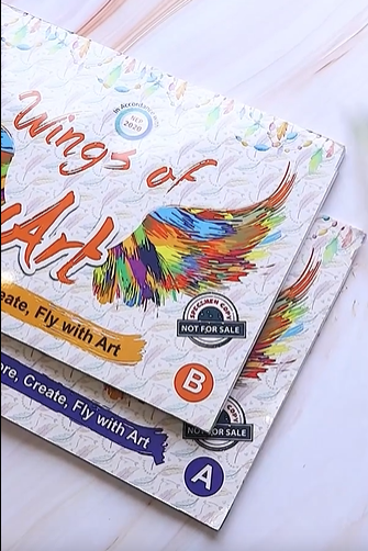 ILEARNNGROW DIY Art & Craft Activity Book - Wings of Art