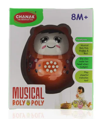 Chanak Musical Roly Poly Toy - Multicolor