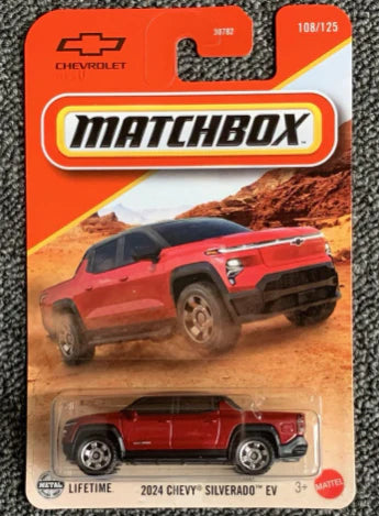 Matchbox Cars 2025 - Combo Pack of 2 Pcs - 2024 Chevy Silverado EV | 1940 Dodge V-Series Truck (1) (2)
