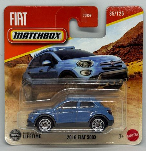 Matchbox Cars 2025 - Combo Pack of 2 Pcs - 2016 Nissan Sentra & 2016 Fiat 500X - 30782-95CM - 1