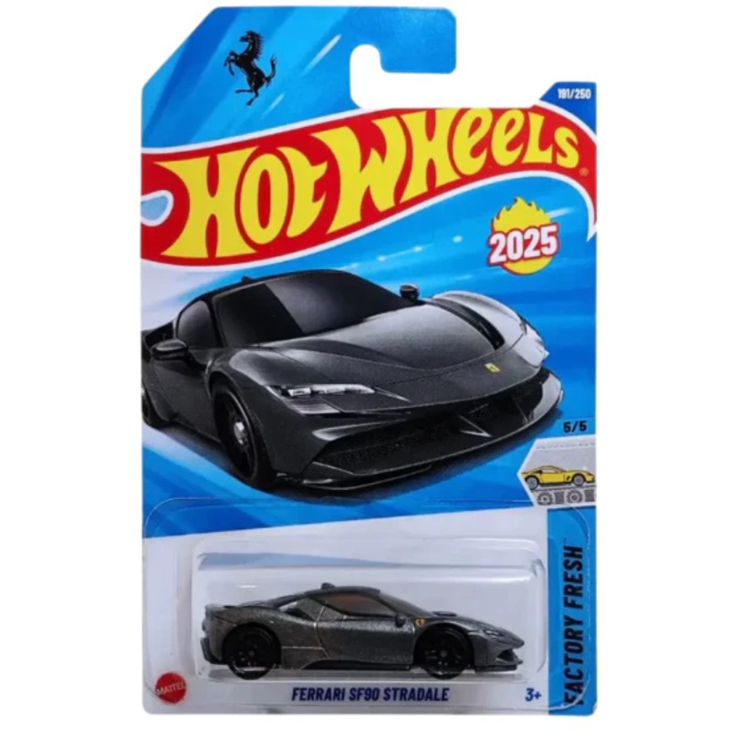 Hot Wheels Imported Premium - Mainline - Ferrari SF90 Stradale - Gray - HYY08