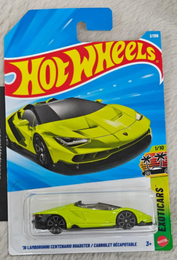 Hot Wheels Mainline Imported Premium - F Case 2026 - Long Card - 16 Lamborghini Centenario Roadster