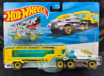 Hot Wheels Super Rigs - Aqualiner - Pack of 1 Car - Multicolor - BDW51-950J