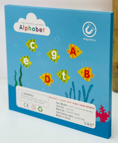 Uppercase & Lowercase Alphabet 52 Pcs Learning Set for Kids – Educational Letter Recognition Activity