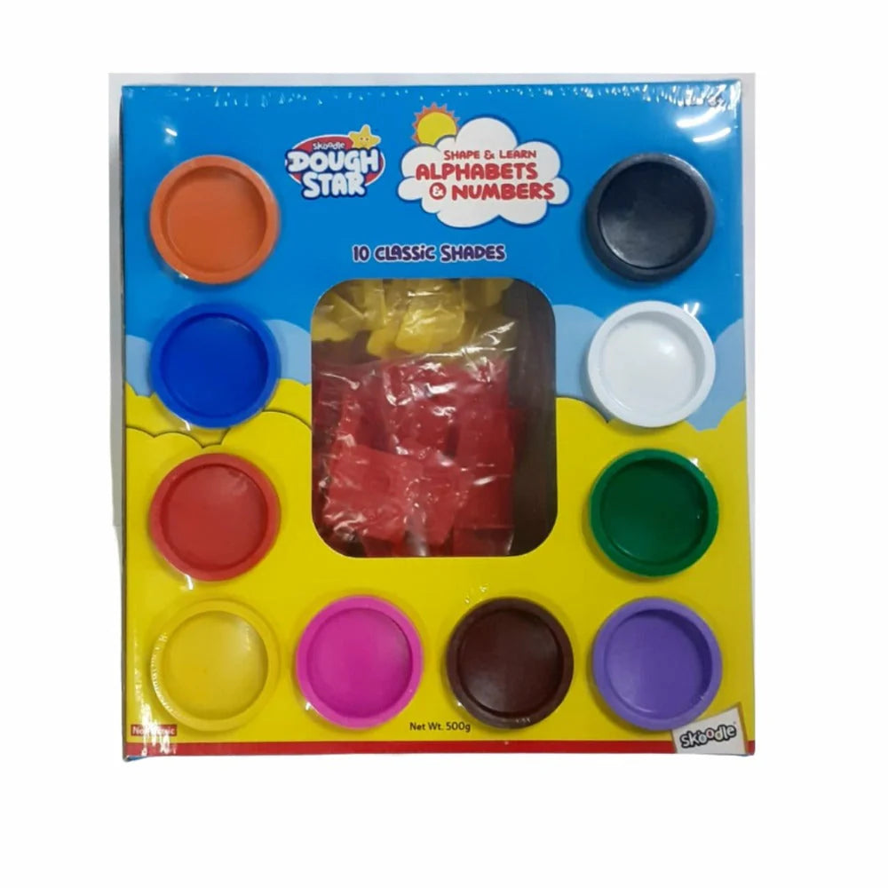 Skoodle Dough Star Shape & Learn Alphabet & Number