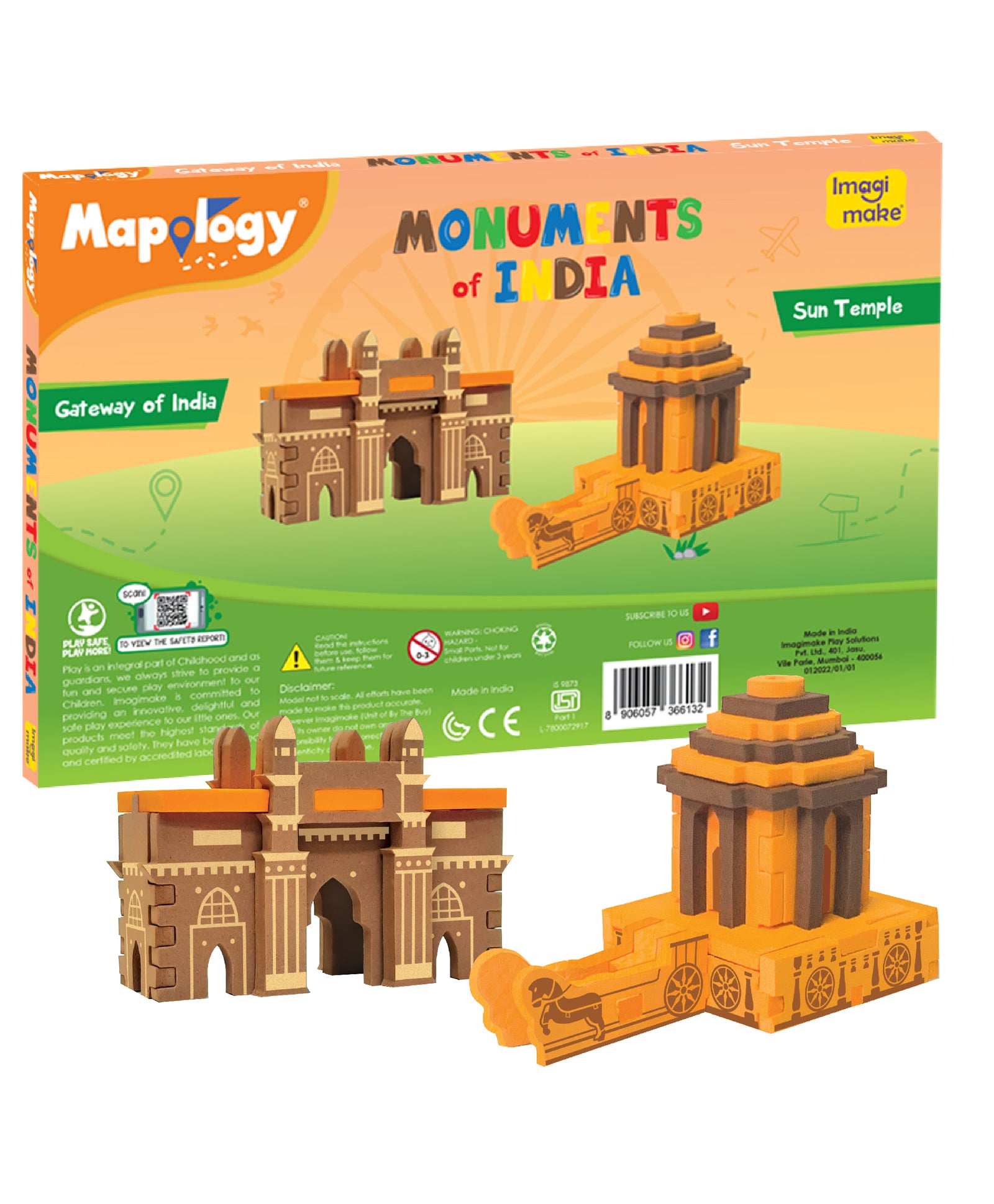 ImagiMake Mapology Monuments of India - Color may Vary