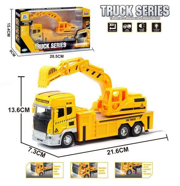 Truck Series Model Toy Construction Vehicle for Kids - Multicolour