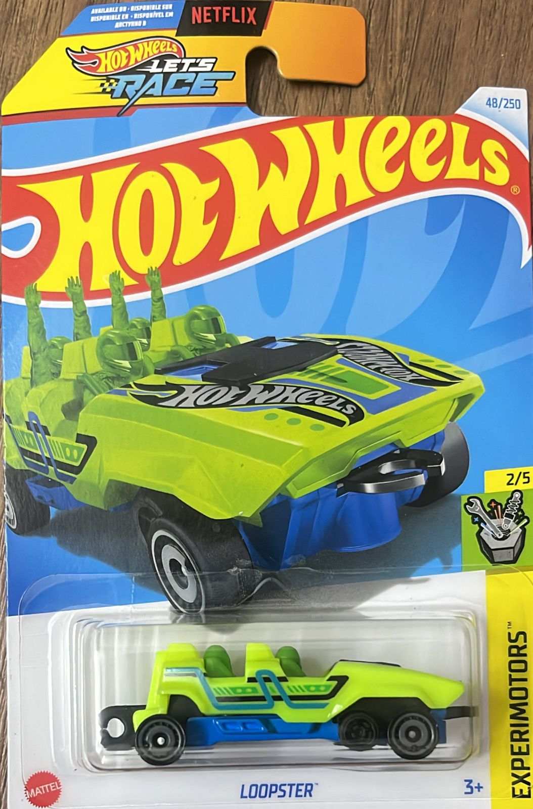 Mattel Hot Wheels Loopster, Experimotors 2/5 [bianco Mattel Hot Wheels Loopster, Experimotors 2/5 [bianco