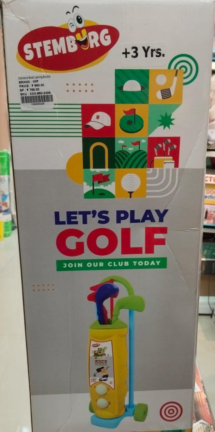 Stemburg Golf Kit Set with Accessories for Kids - Multicolour