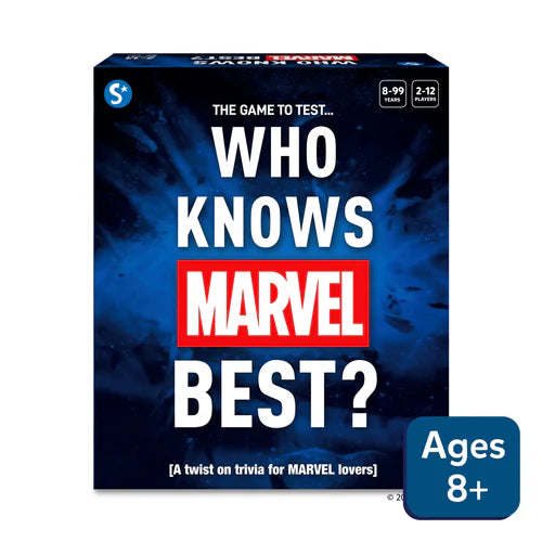 Skillmatics Who Knows Marvel Best | Card game | ages 8+