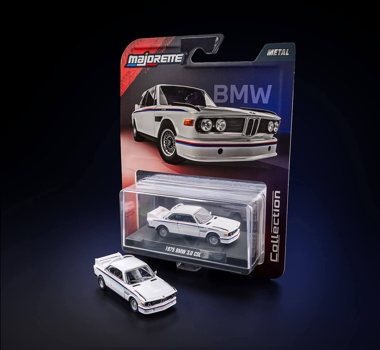 Majorette - Collector Edition - Combo Pack of 2 Cars - 1975 BMW 3.0 CSL & 1985 Chevrolet Camaro