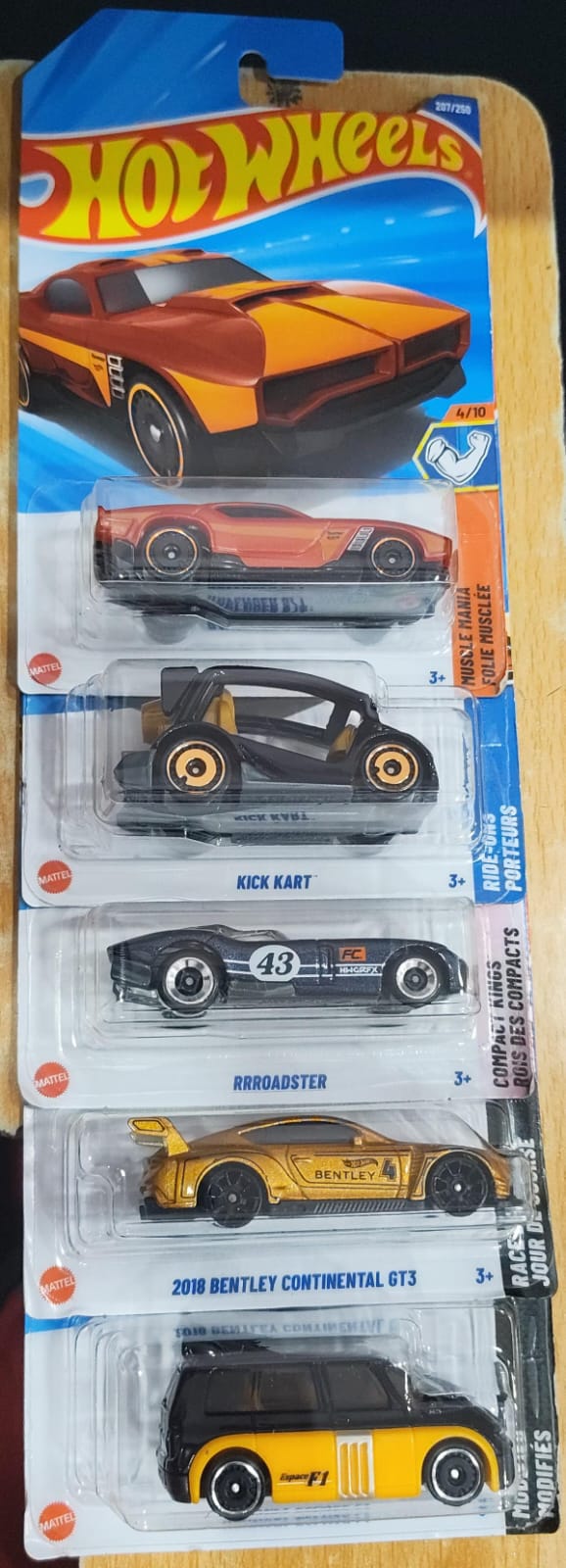 Hot Wheels Mainline - Combo Pack of 5 Cars - Mix Case 2