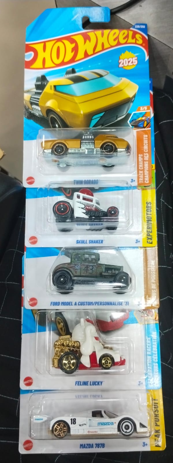 Hot Wheels Mainline - N Case 2025 - Combo Pack of 5 Cars - Long Card