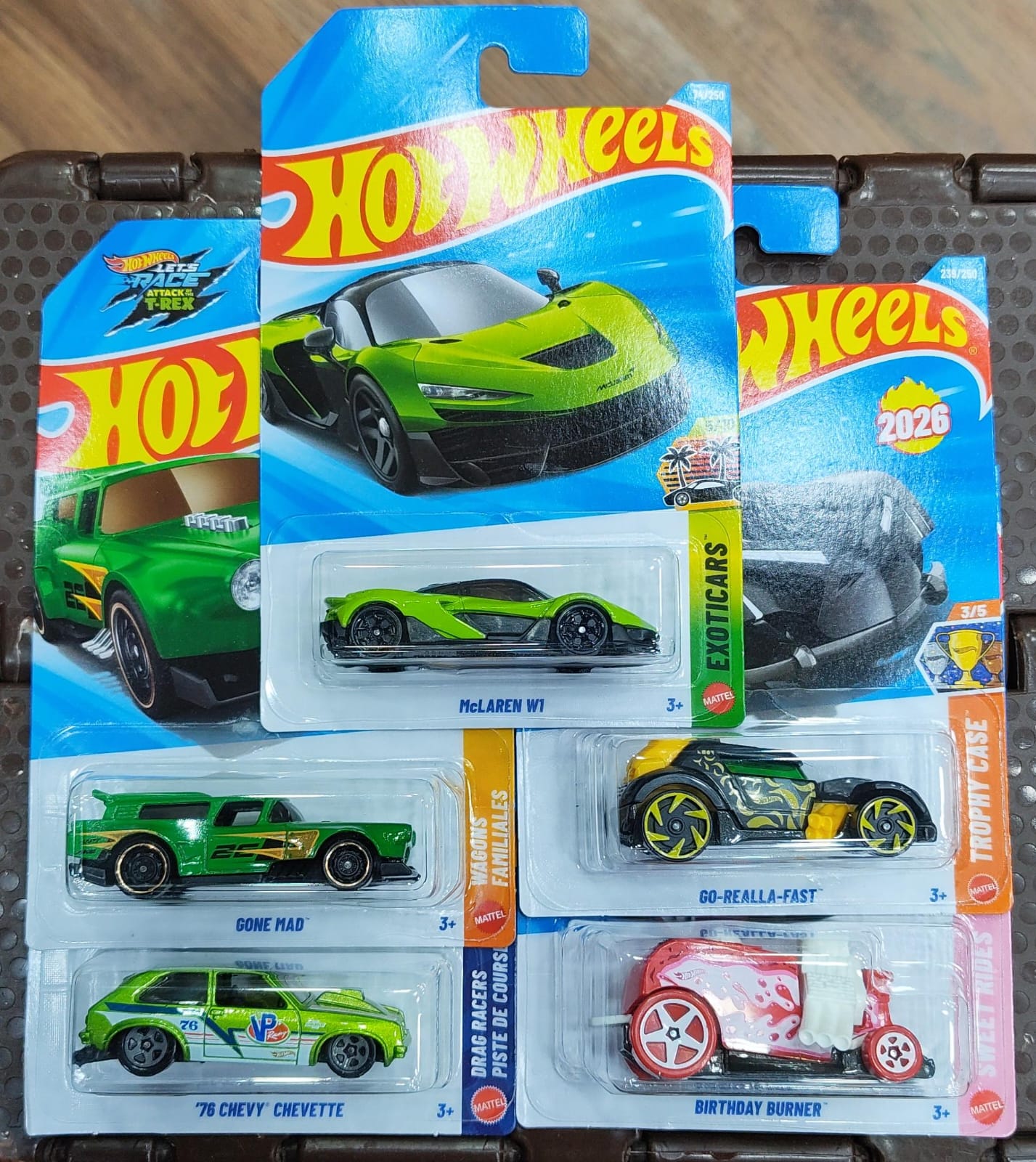 Hot Wheels Mainline - Pack of 5 Cars - P Case 2026