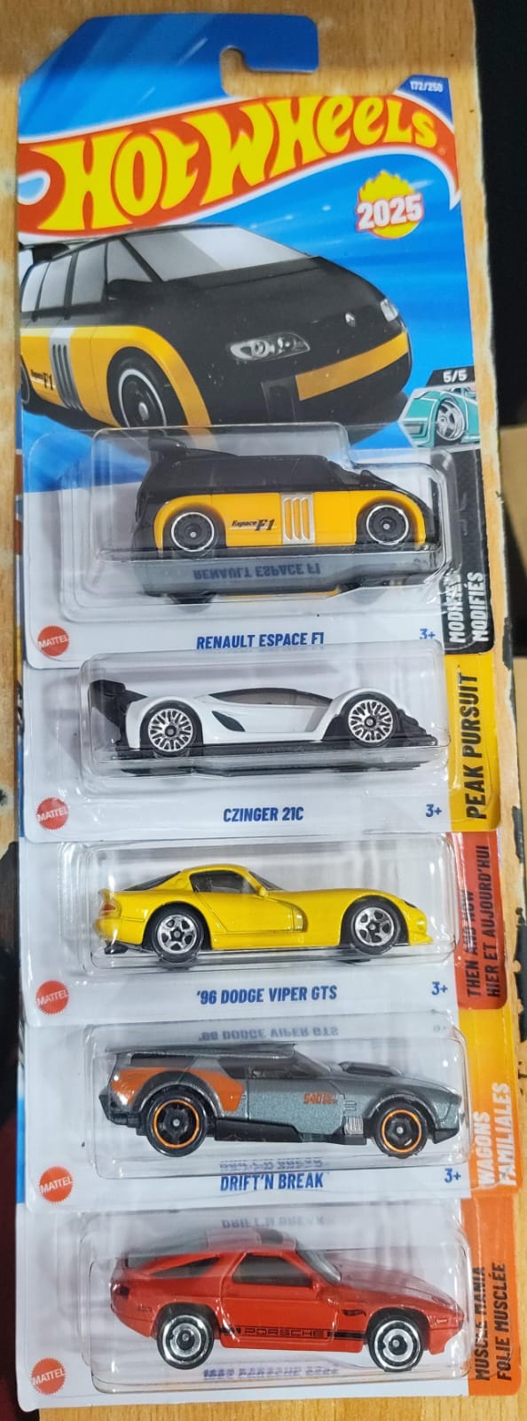 Hot Wheels Mainline - Combo Pack of 5 Cars - Mix Case 2