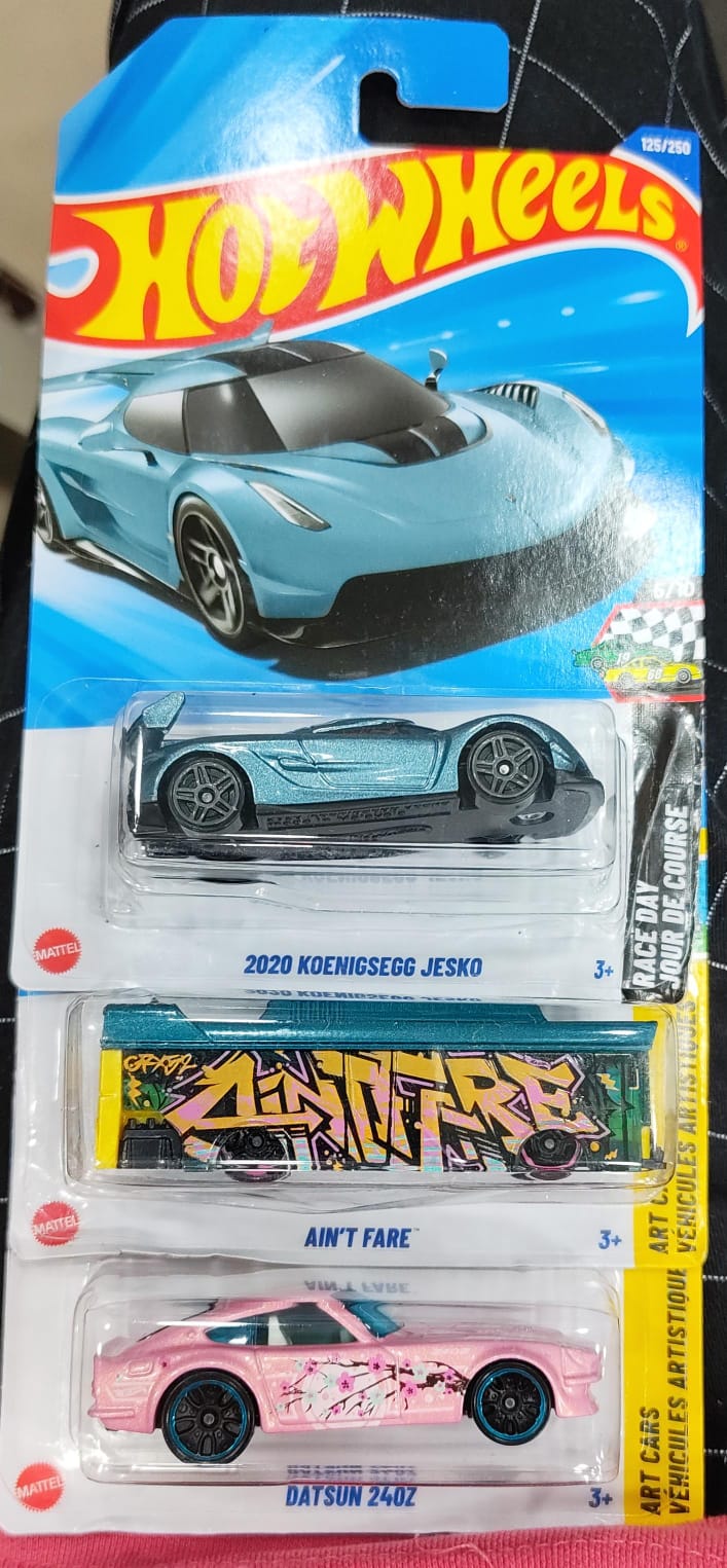 Hot Wheels Mainline - Combo Pack of 3 Cars - P Case & N Case Combo - Long Card (0)