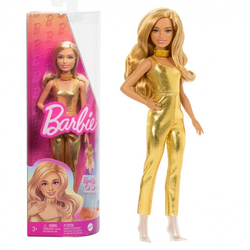 Barbie Fashionista Gold Jumpsuit Theme Doll for Kids