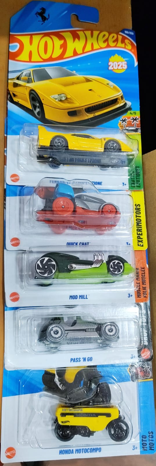 Hot Wheels Mainline - Combo Pack of 5 Cars - A Case 2026 - Long Card (1)