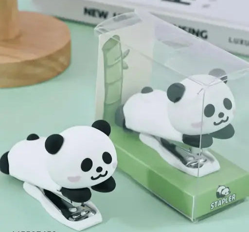 Cute Panda Cartoon Mini Desktop Stapler – Perfect for Home & Office